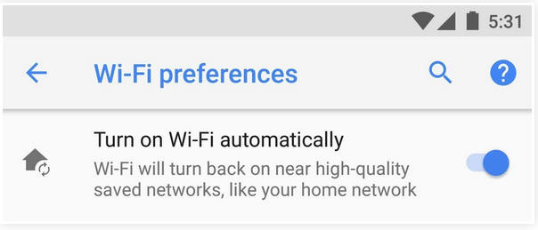 Wi-Fi Preferences